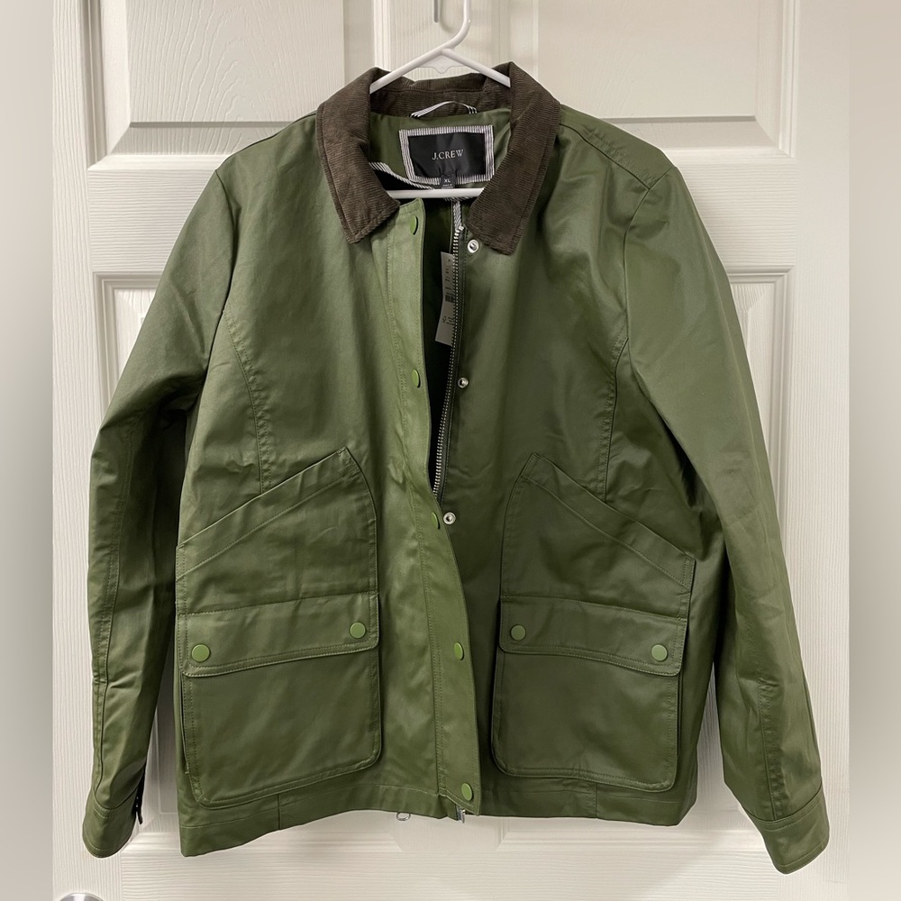 NWT - JCrew New Barn Jacket - Size XL - green